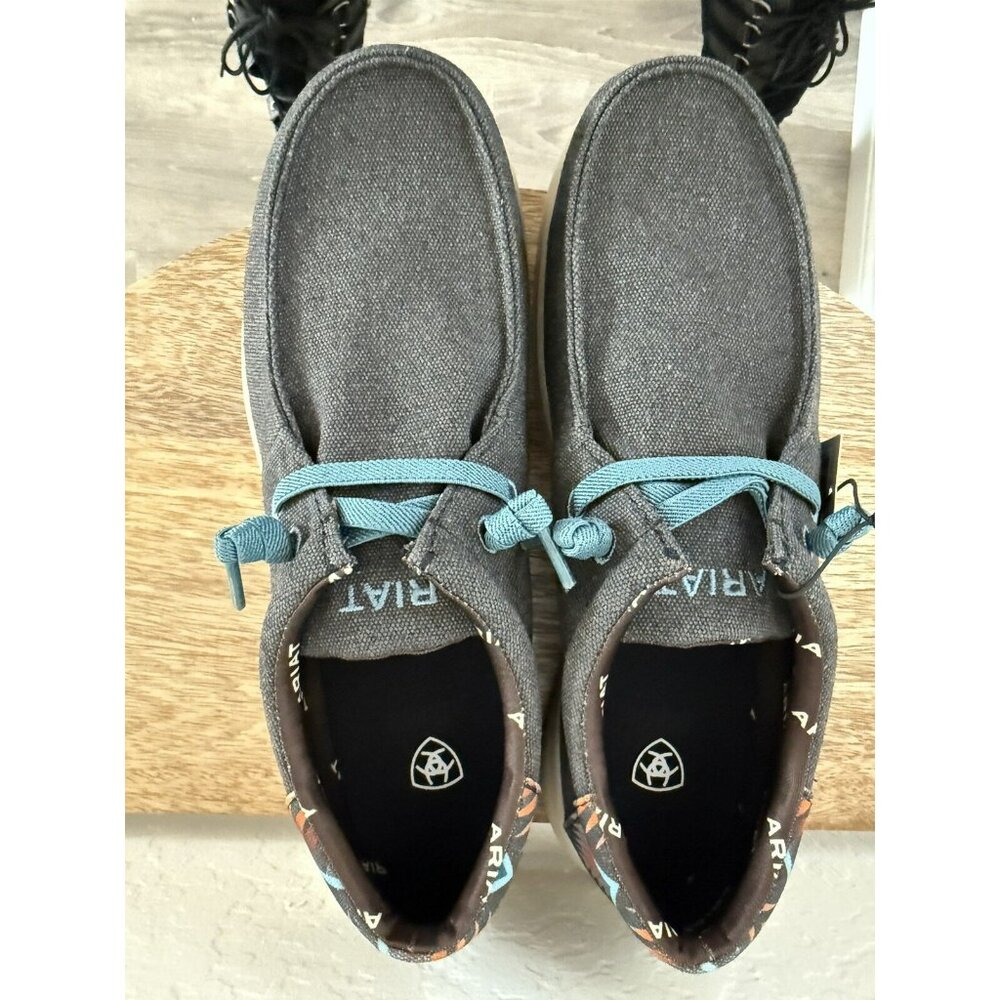 Ariat Men's Hilo Stretch 12 Blue / Blue Aztec Slip On Shoes 10044586 UK 11